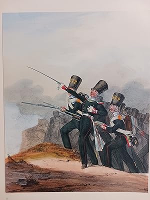 Imagen del vendedor de RUSSIE GRAVURE UNIFORME GRENADIER GARDE EMPEREUR AUTRICHE ECKERT MONTEN E03 a la venta por Librairie RAIMOND