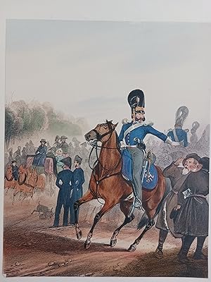 Seller image for RUSSIE GRAVURE UNIFORME GENDARME DE POLICE MONTEN E06 for sale by Librairie RAIMOND