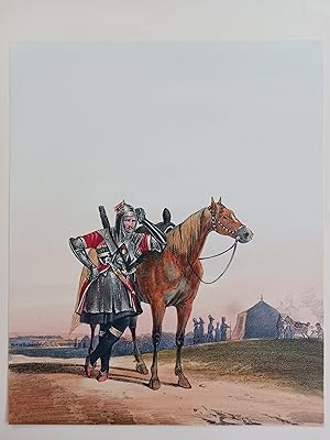 Bild des Verkufers fr RUSSIE GRAVURE UNIFORME GARDE MONTAGNARD CAUCASE HOMME D'ARMES ECKERT MONTEN E09 zum Verkauf von Librairie RAIMOND