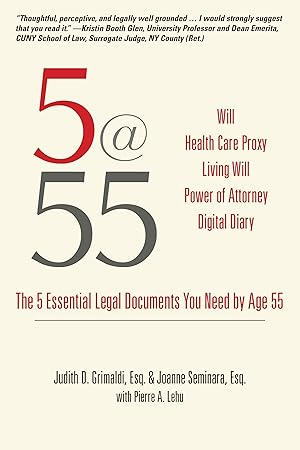 Bild des Verkufers fr 5@55: The 5 Essential Legal Documents You Need by Age 55 zum Verkauf von moluna