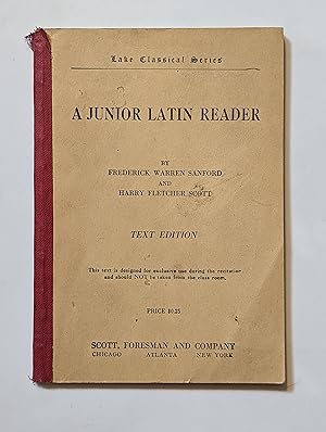 Bild des Verkufers fr A Junior Latin Reader Text Edition zum Verkauf von Beauford's Books