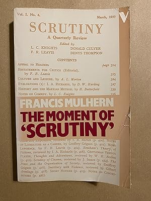 Immagine del venditore per The Moment of 'Scrutiny' venduto da BBBooks