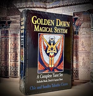 Image du vendeur pour GOLDEN DAWN MAGICAL SYSTEM: A COMPLETE TAROT SET INCLUDES BOOK, DECK & LAYOUT SHEET. mis en vente par The Holy Graal