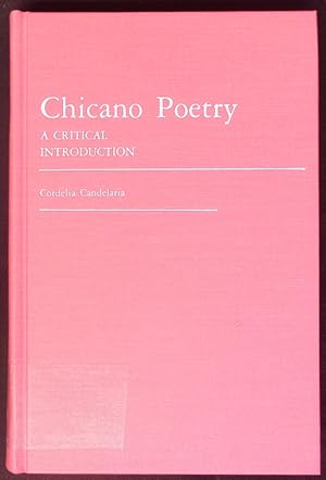Seller image for Chicano Poetry. A Critical Introduction. for sale by Antiquariat Bookfarm