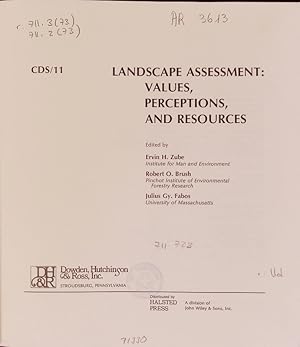 Bild des Verkufers fr CDS/11. Landscape Assessment: Values, Perceptions, and Resources. zum Verkauf von Antiquariat Bookfarm