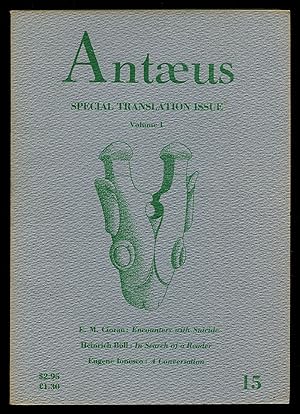 Seller image for Antus - 15, Autumn, 1974 (Special Translation Issue - Vol. 1) for sale by Between the Covers-Rare Books, Inc. ABAA