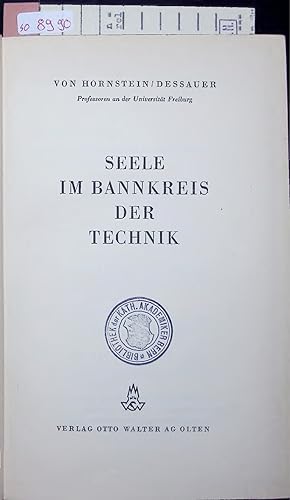Seller image for SEELE IM BANNKREIS DER TECHNIK. for sale by Antiquariat Bookfarm