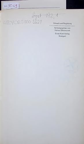 Seller image for Umwelt und Begabung. for sale by Antiquariat Bookfarm