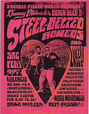 Seller image for Death Sled II: Steel-Belted Romeos (Original flyer for the premiere of the 1990 short film at the Artists' Television Access in San Francisco) for sale by Royal Books, Inc., ABAA