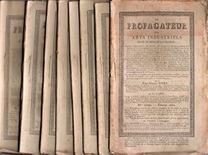 Bild des Verkufers fr Le Propagateur des Arts Industriels Dans le Midi de la France III  anne . Fvrier , Mars , Avril , Mai , Juin , Juillet , Aout et Septembre , Octobre et Novembre1830 . 8 revues . zum Verkauf von Au vert paradis du livre