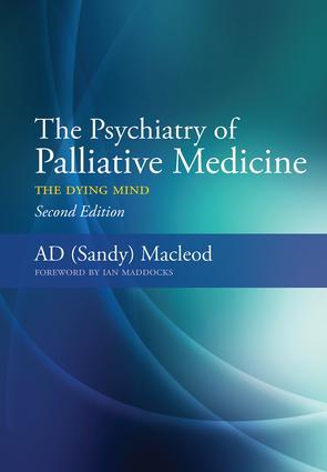 Bild des Verkufers fr The Psychiatry of Palliative Medicine zum Verkauf von moluna