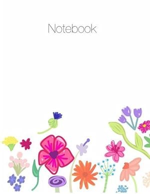Bild des Verkufers fr Notebook, Large, 8.5 X 11, Ruled + Grid Notes, Floral Cover Theme zum Verkauf von moluna