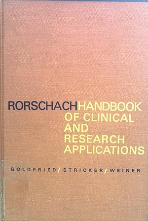 Seller image for Rorschach Handbook of Clinical and Research Applications. for sale by books4less (Versandantiquariat Petra Gros GmbH & Co. KG)