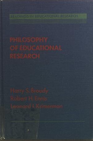 Imagen del vendedor de Philosophy of Educational Research. Readings in Educational Research. a la venta por books4less (Versandantiquariat Petra Gros GmbH & Co. KG)