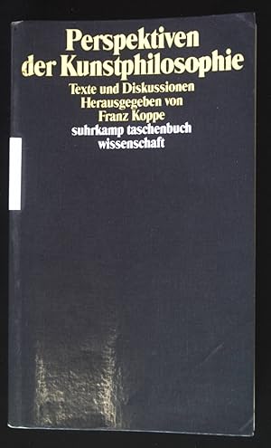 Bild des Verkufers fr Perspektiven der Kunstphilosophie : Texte und Diskussionen. Suhrkamp-Taschenbuch Wissenschaft ; 951 zum Verkauf von books4less (Versandantiquariat Petra Gros GmbH & Co. KG)