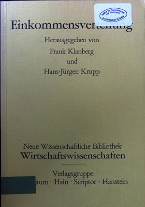 Bild des Verkufers fr Einkommensverteilung. Neue wissenschaftliche Bibliothek ; 92 : Wirtschaftswiss. zum Verkauf von books4less (Versandantiquariat Petra Gros GmbH & Co. KG)