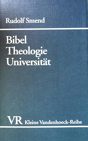 Seller image for Bibel, Theologie, Universitt. Sechzehn Beitrge. (Nr. 1582) for sale by books4less (Versandantiquariat Petra Gros GmbH & Co. KG)