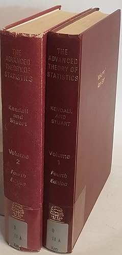 Imagen del vendedor de The Advanced Theory of Statistics (2 vols./ 2 Bnde von 3) - Vol.I: Distribution Theory/ Vol.II: Inference and Relationship. a la venta por books4less (Versandantiquariat Petra Gros GmbH & Co. KG)