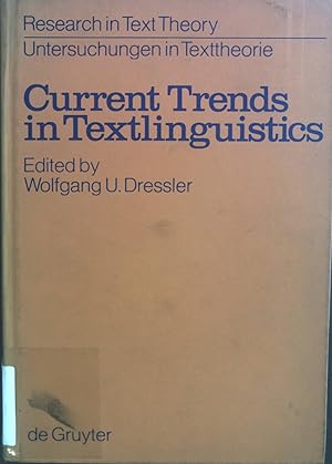 Image du vendeur pour Current trends in textlinguistics. Research in text theory ; Vol. 2 mis en vente par books4less (Versandantiquariat Petra Gros GmbH & Co. KG)