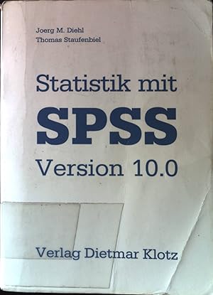 Bild des Verkufers fr Statistik mit SPSS Version 10.0. zum Verkauf von books4less (Versandantiquariat Petra Gros GmbH & Co. KG)