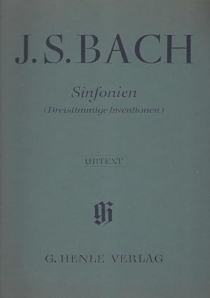 Seller image for Joh. Seb. Bach. Sinfonien (Dreistimmige Inventionen). for sale by Lewitz Antiquariat