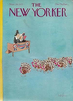 Seller image for The New Yorker November 28, 1977 Heidi Goennel, COVER ONLY for sale by AcornBooksNH