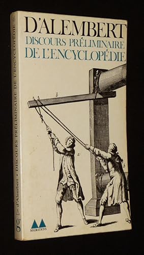 Imagen del vendedor de Discours prliminaire de l'encyclopdie a la venta por Abraxas-libris