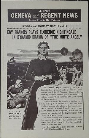 Image du vendeur pour The White Angel Local Theater Herald 1936 Kay Francis, Ian Hunter mis en vente par AcornBooksNH