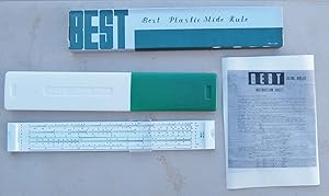 Slide Rule - Best No.102B Slide Rule with Photocopy of Original Instructions Sheet