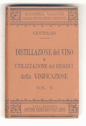 Distillazione del vino e utilizzazione dei residui della vinificazione. Storia della distillazion...