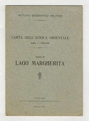 Carta dell'Africa Orientale. Scala 1:1.000.000. Foglio di Lago Margherita.