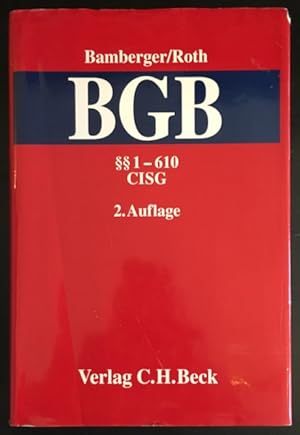 Kommentar zum Bürgerlichen Gesetzbuch, Band 1: §§ 1-610 CISG.