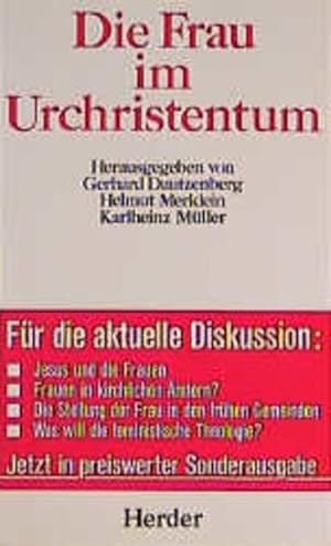 Imagen del vendedor de Quaestiones disputatae, Bd.95, Die Frau im Urchristentum a la venta por Antiquariat Armebooks
