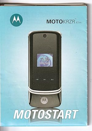 MotoKRZR K1m MotoStart (INSTRUCTION BOOKLET ONLY!)