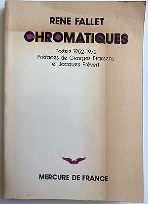 Chromatiques. Poésie 1952-1972.