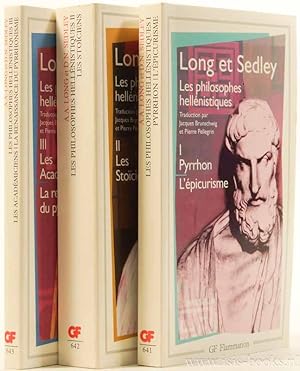 Image du vendeur pour Les philosophes Hellnistiques. Traduction par Jacques Brunschwig et Pierre Pellegrin. Complete in 3 volumes. mis en vente par Antiquariaat Isis