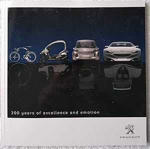 Seller image for Peugeot - 200 Years of Excellence and Emotion - 90 Page Book for sale by Wessex Gourmet