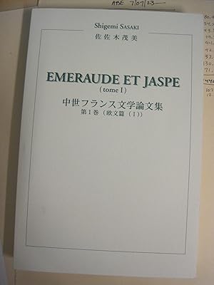 Seller image for EMERAUDE ET JASPE (Tome I) for sale by Stony Hill Books