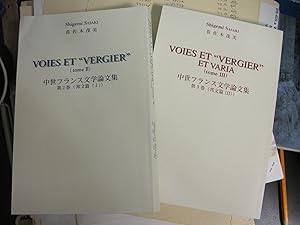 Seller image for VOIES ET "VERGIER" (Tome II) . . . ET VARIA (Tome III) for sale by Stony Hill Books