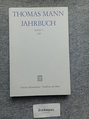 Seller image for Thomas Mann Jahrbuch : Band 5 - 1992. for sale by Druckwaren Antiquariat