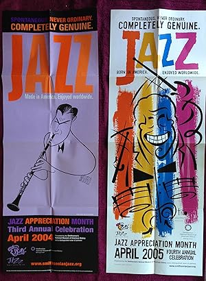 ARTIE SHAW - 2004, TITO PUENTE - 2005; ORIGINAL POSTERS JAZZ APPRECIATION MONTH