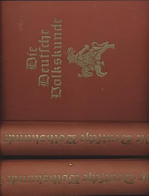 Imagen del vendedor de [2 Bde.] Die deutsche Volkskunde. Bd. 1: Textband / Bd. 2: Bilderatlas. a la venta por Fundus-Online GbR Borkert Schwarz Zerfa
