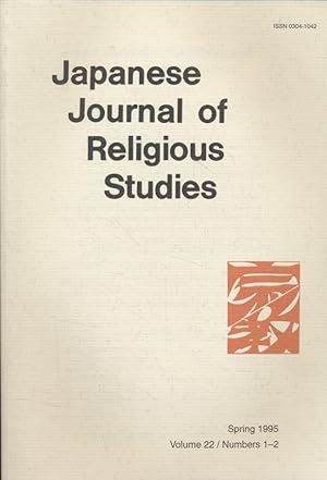 Bild des Verkufers fr Japanese Journal of Religious Studies - Spring 1995. zum Verkauf von Fundus-Online GbR Borkert Schwarz Zerfa