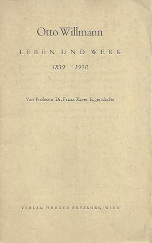 Seller image for Otto Willmann : Leben und Werk 1839-1920 for sale by bcher-stapel