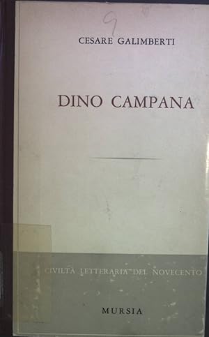 Bild des Verkufers fr Dino Campana. zum Verkauf von books4less (Versandantiquariat Petra Gros GmbH & Co. KG)