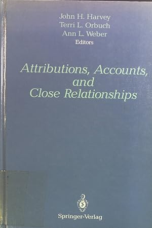 Image du vendeur pour Attributions, Accounts, and Close Relationships. mis en vente par books4less (Versandantiquariat Petra Gros GmbH & Co. KG)