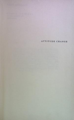 Bild des Verkufers fr Attitude Change. The Competing Views; zum Verkauf von books4less (Versandantiquariat Petra Gros GmbH & Co. KG)