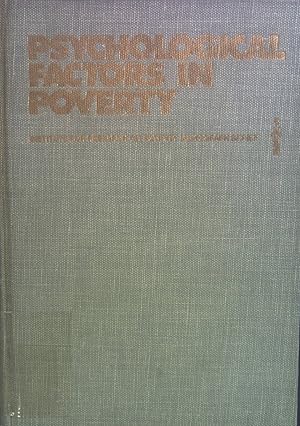 Imagen del vendedor de Psychological Factors in Poverty. a la venta por books4less (Versandantiquariat Petra Gros GmbH & Co. KG)