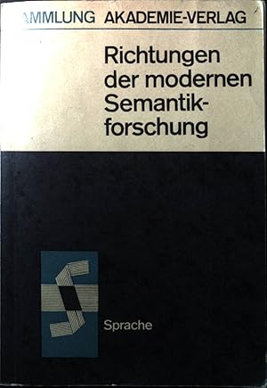 Seller image for Semantik und Sprechakttheorie - in: Richtungen der modernen Semantikforschung. Sammlung Akademie-Verlag, 37. Sprache. for sale by books4less (Versandantiquariat Petra Gros GmbH & Co. KG)