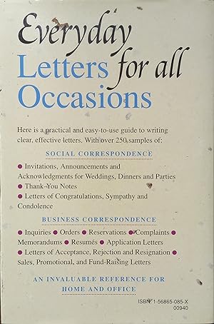 Immagine del venditore per Everyday Letters for All Occasions venduto da The Book House, Inc.  - St. Louis